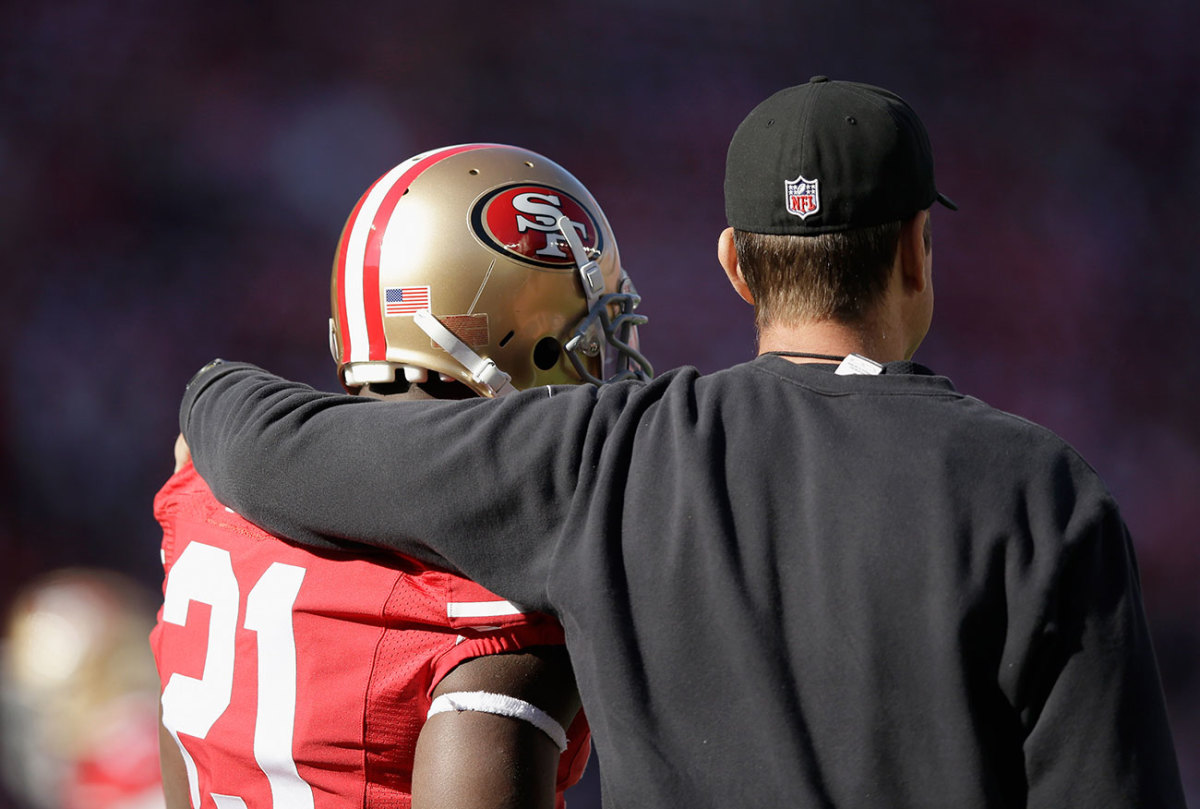 With Jim Harbaugh.